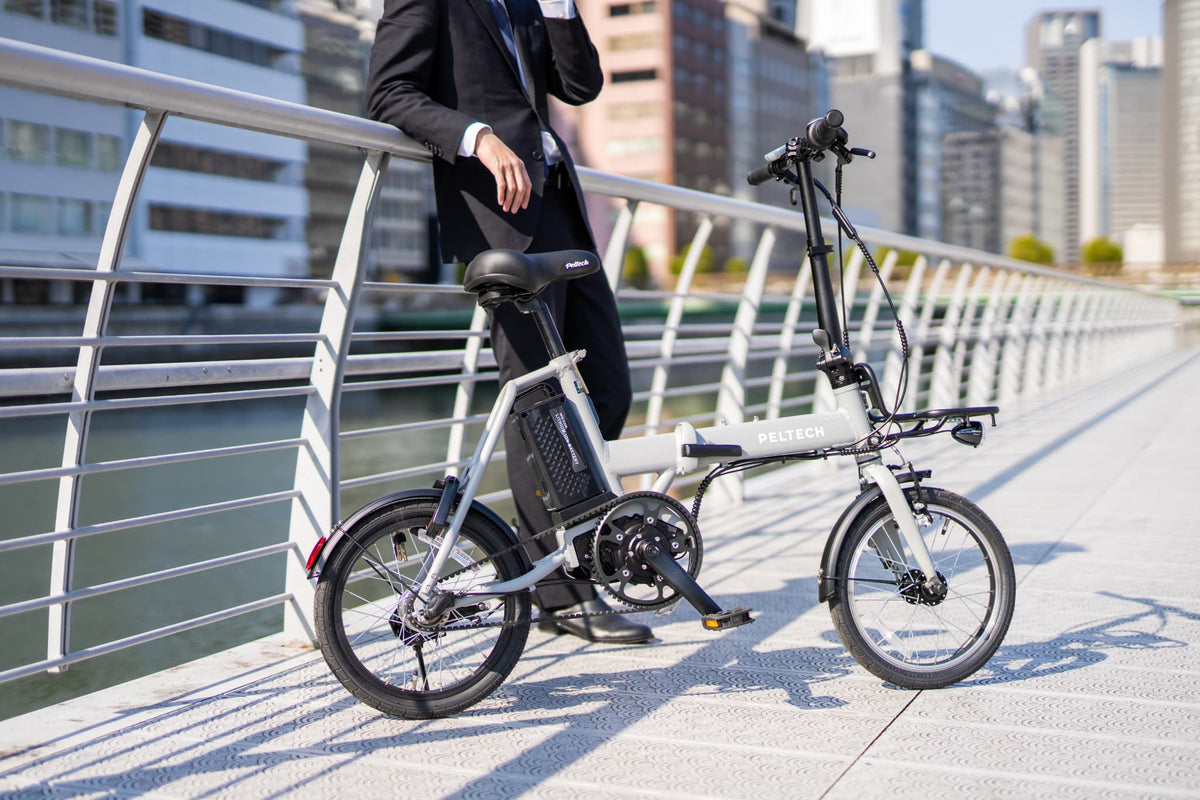 PELTECH X-MINI 16インチ 折り畳み 電動アシスト自転車 内装3段変速ハイパワーモデル 【簡易組立必要品】(XRC-163L) *販売証明書付き