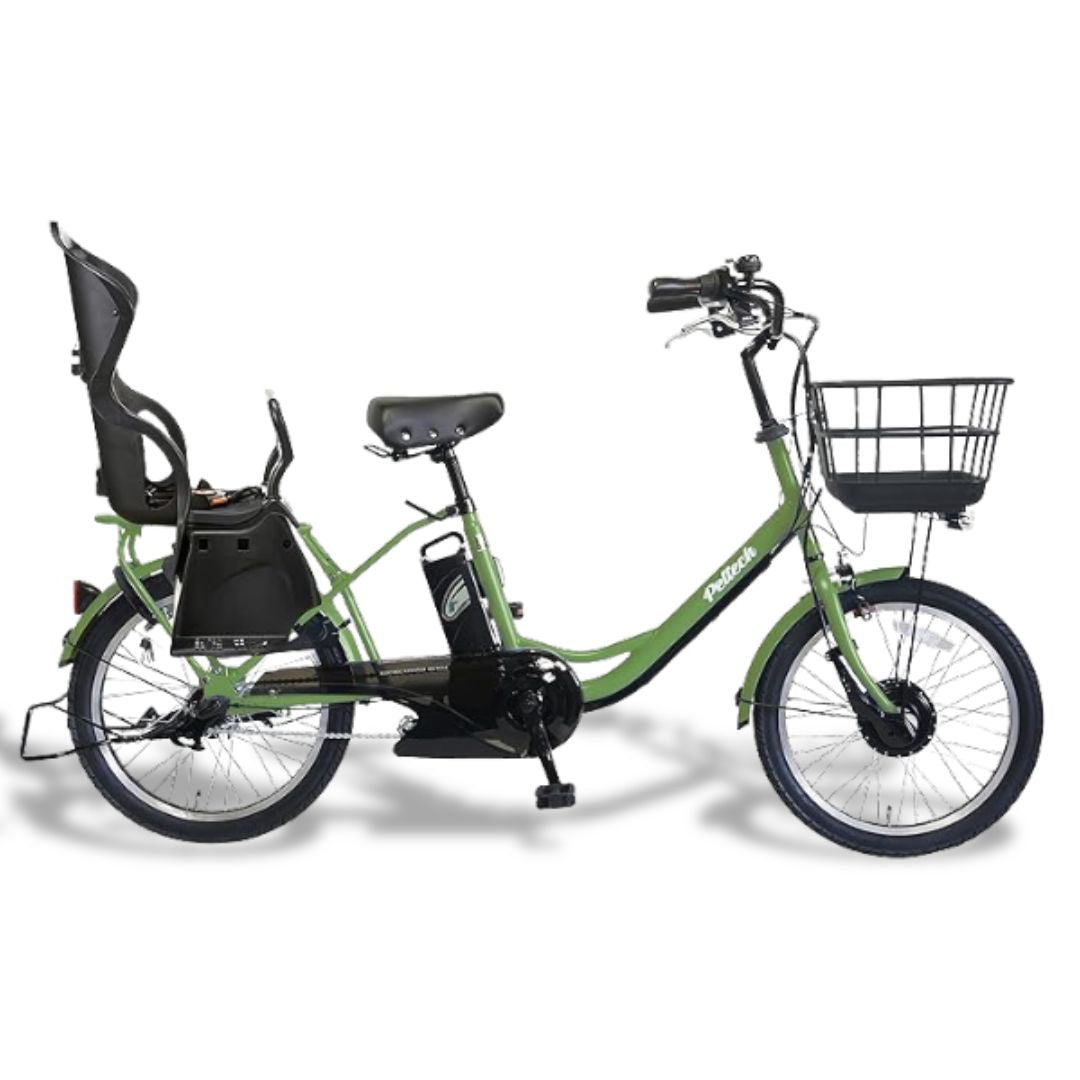 【100%完成車納品】 後チャイルドシート標準装備 20インチ 内装3段変速 電動アシスト自転車 (TDN-207LPC)**販売証明書付き
