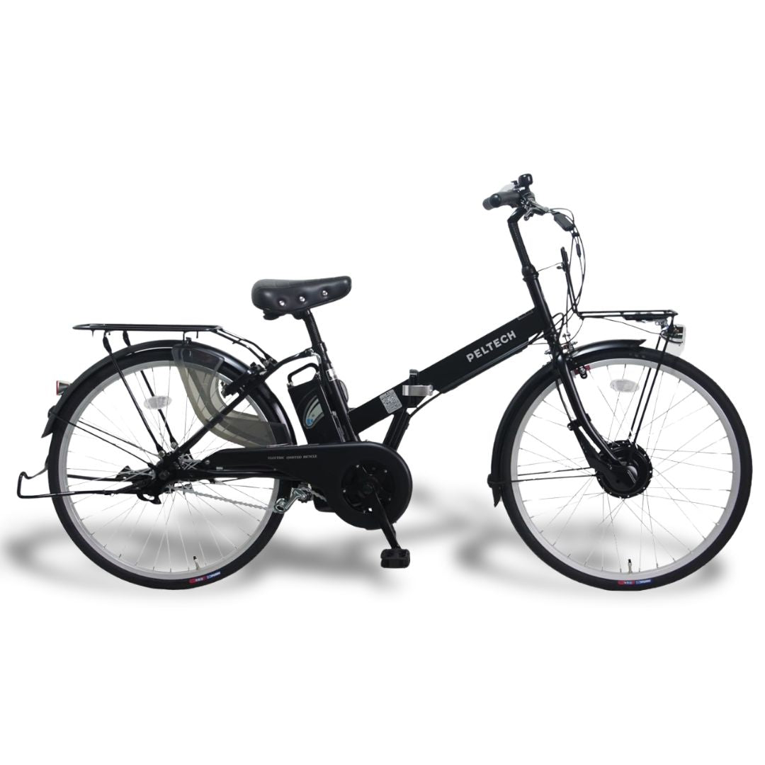 【100%完成組立品】24インチ 折り畳み 電動アシスト自転車 シングルギア(TDH-414L) *販売証明書付き