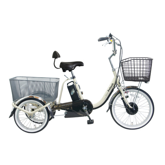 【100%完成車納品】 PELTECH(ペルテック) 電動アシスト三輪車 前輪20型/後輪16型TDR-163Lplus+ *販売証明書付き