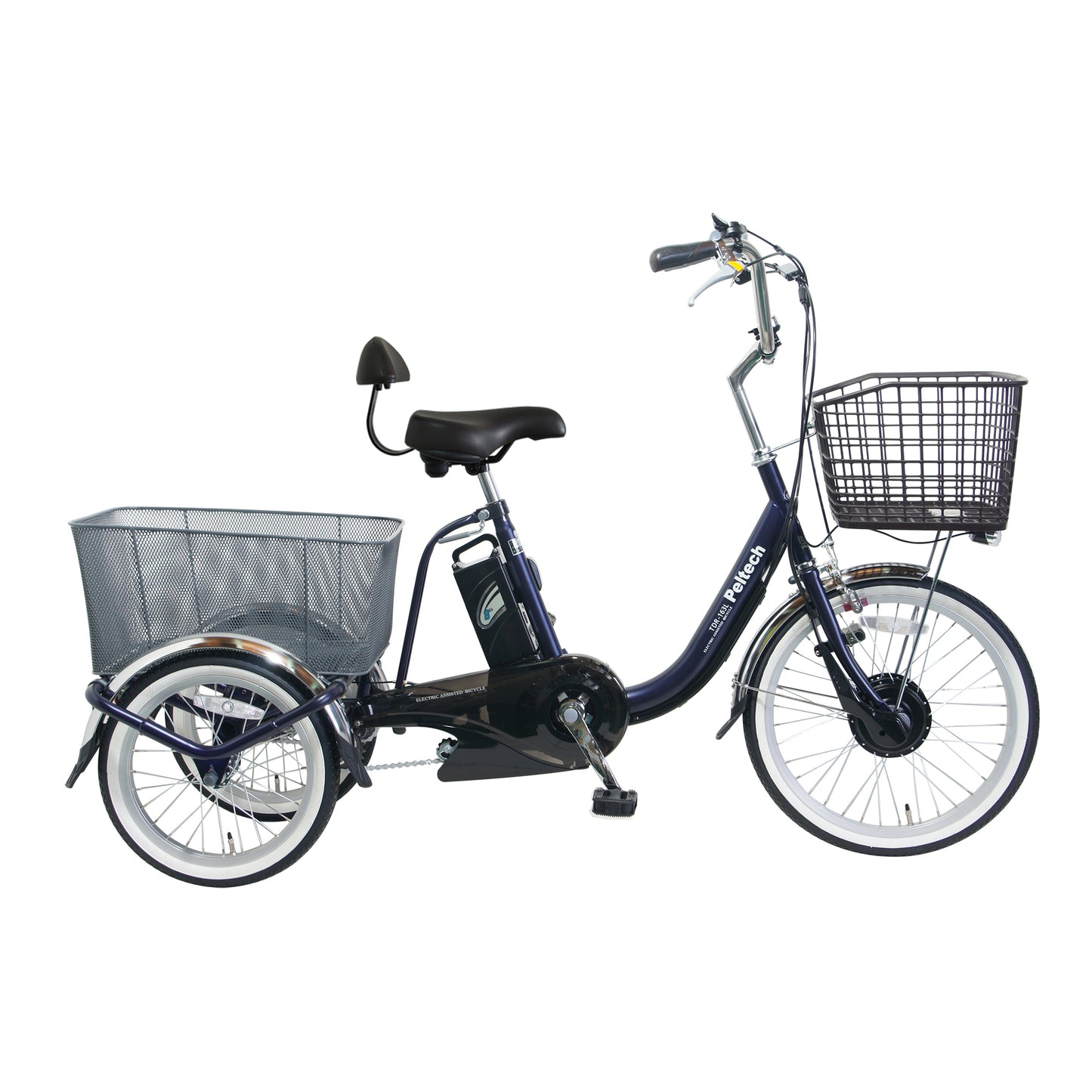 【アウトレット・100%完成車納品】 PELTECH(ペルテック) 電動アシスト三輪車 前輪20型/後輪16型TDR-163Lplus+ *販売証明書付き