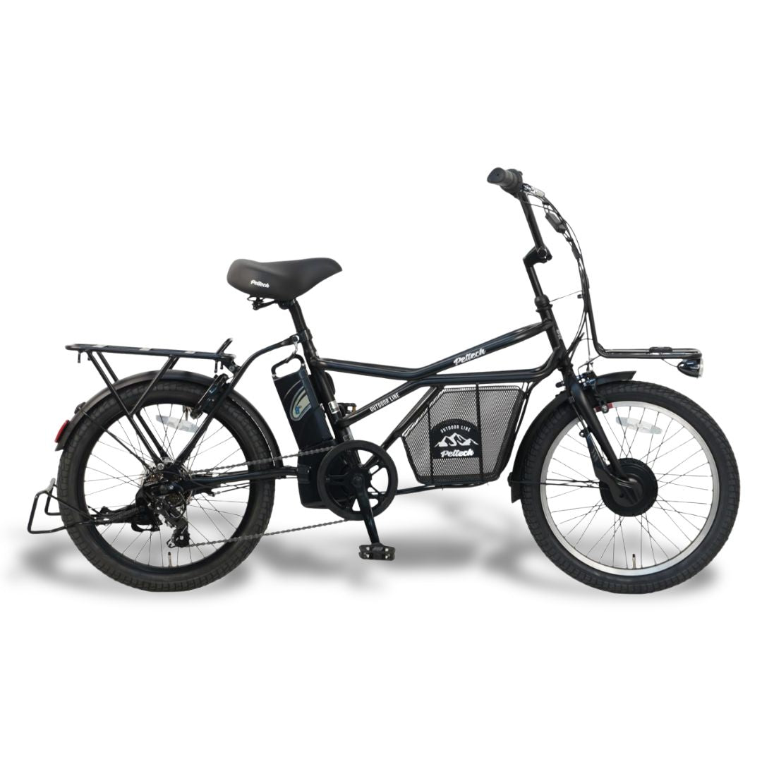 【100%完成納品】【ノーパンク】PELTECH(ペルテック) GRC-515LN  電動アシストeカーゴバイク 20インチ 外装7段 *販売証明書付き