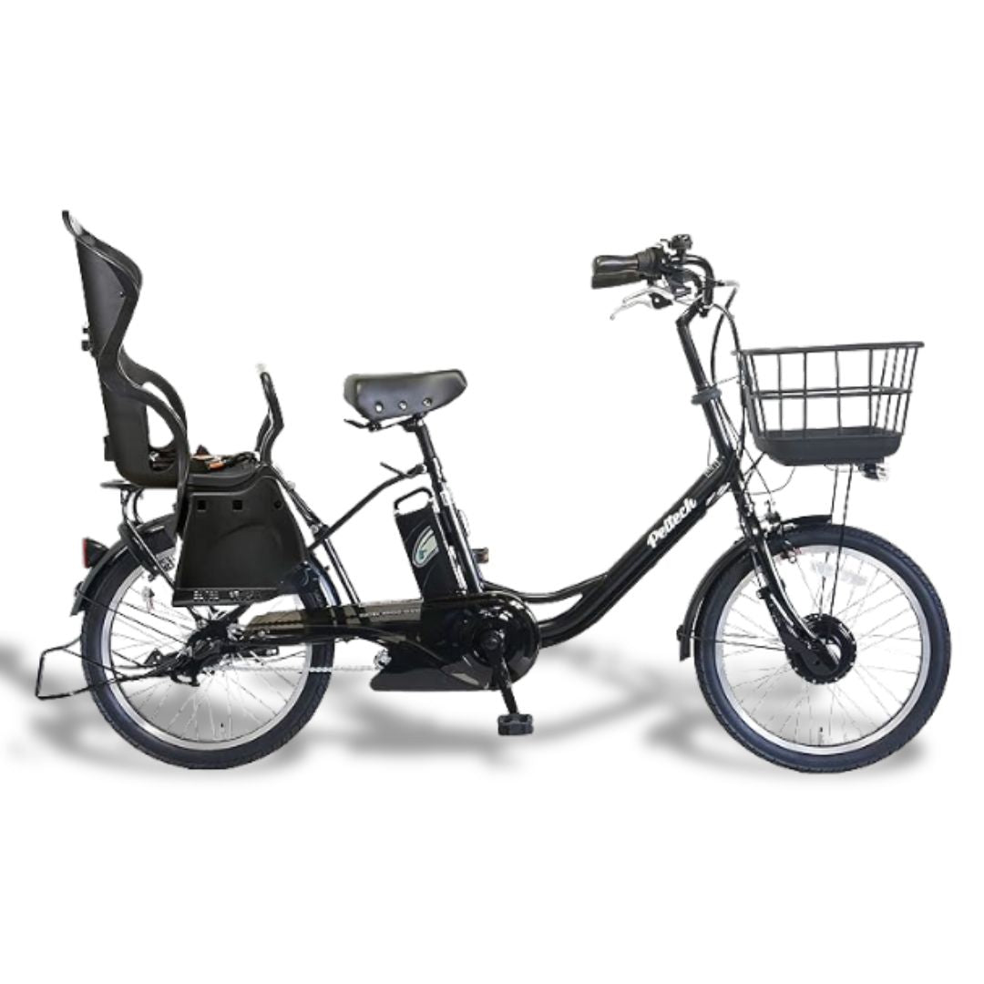 PELTECH(ペルテック) 後チャイルドシート付電動アシスト自転車 20インチ 内装3段変速 TDN-207LPC