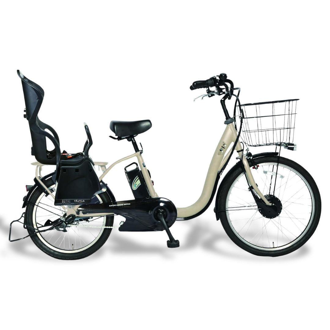 PELTECH(ペルテック) 後チャイルドシート付電動アシスト自転車 前24インチ/後20インチ 内装3段変速 TDH-408LP