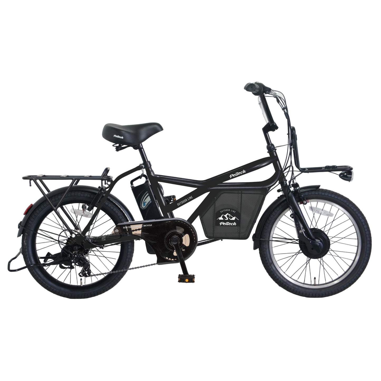 【100%完成納品】PELTECH(ペルテック) GRC-515L 電動アシストeカーゴバイク 20インチ 外装7段 ＊販売証明書付き