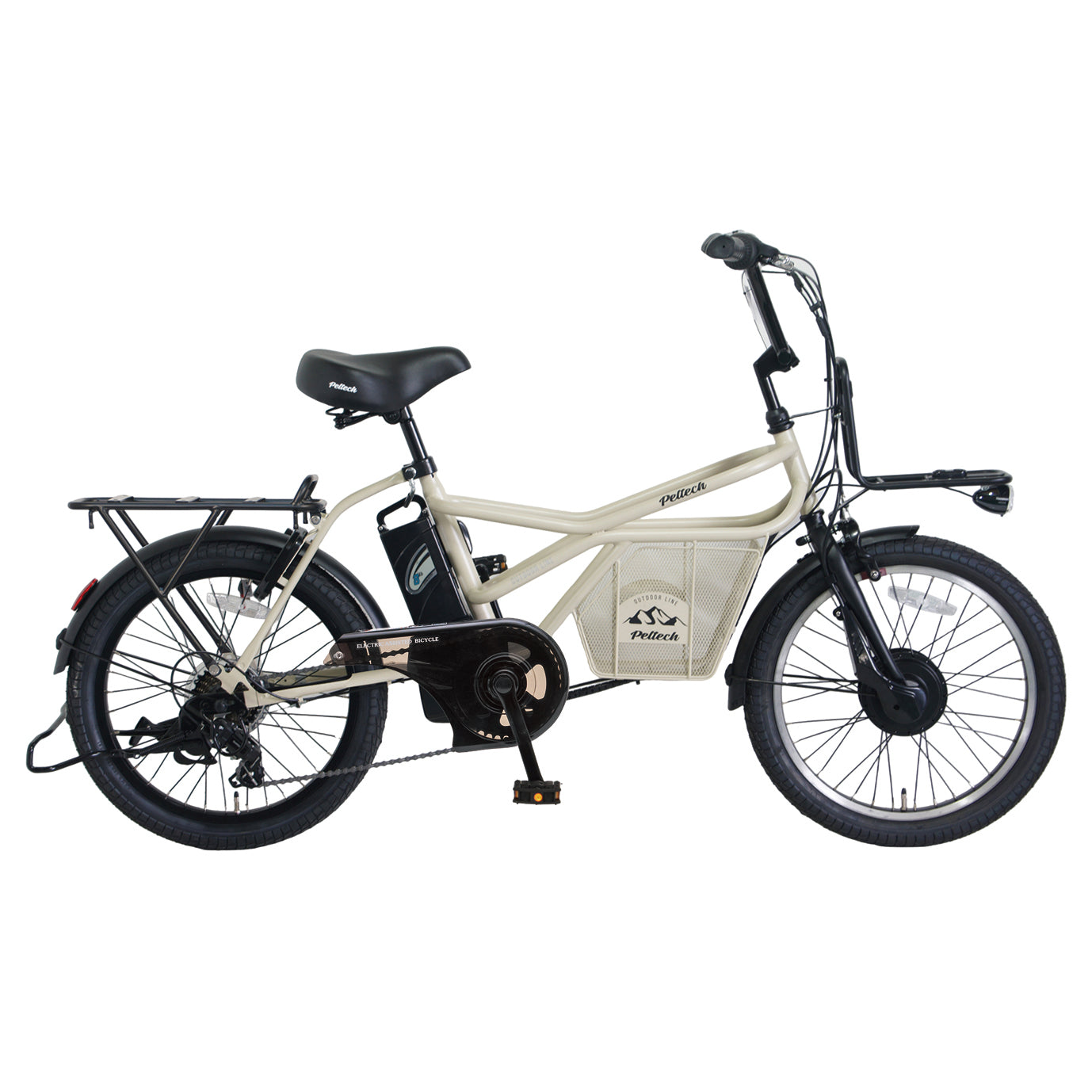 【100%完成納品】PELTECH(ペルテック) GRC-515L 電動アシストeカーゴバイク 20インチ 外装7段 ＊販売証明書付き