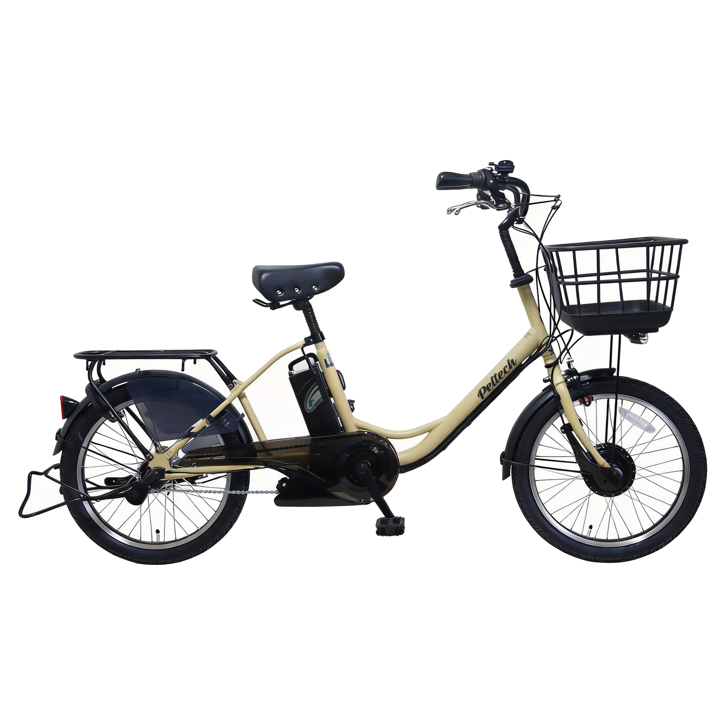 【100％完成車納品】 20インチ シマノ内装3段変速 前輪駆動 日本電産製モーター 電動アシスト自転車 クラス27リアキャリア (TDN-207LP）