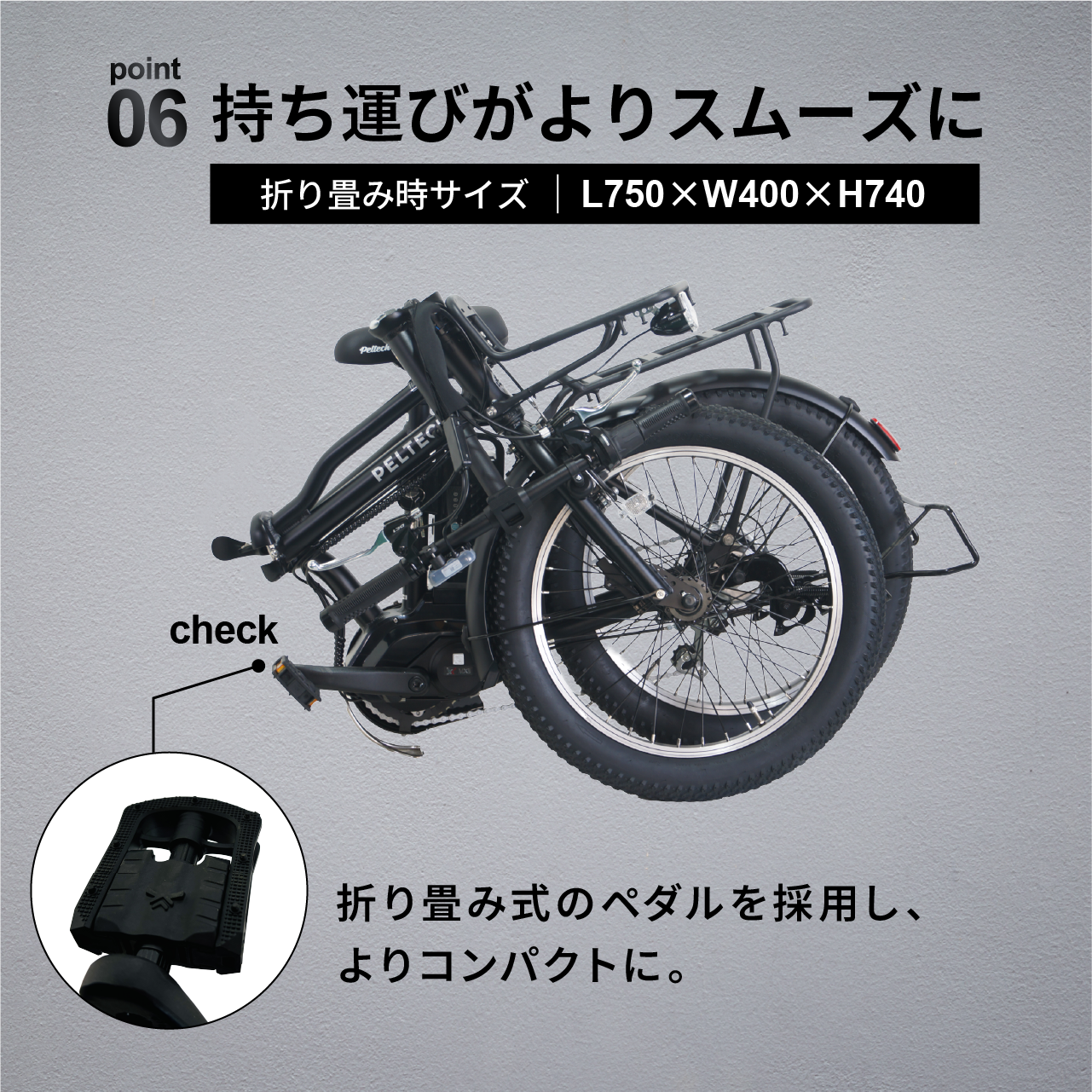 PELTECH X-Adventure 20インチ 折り畳み 電動アシスト自転車 外装6段
