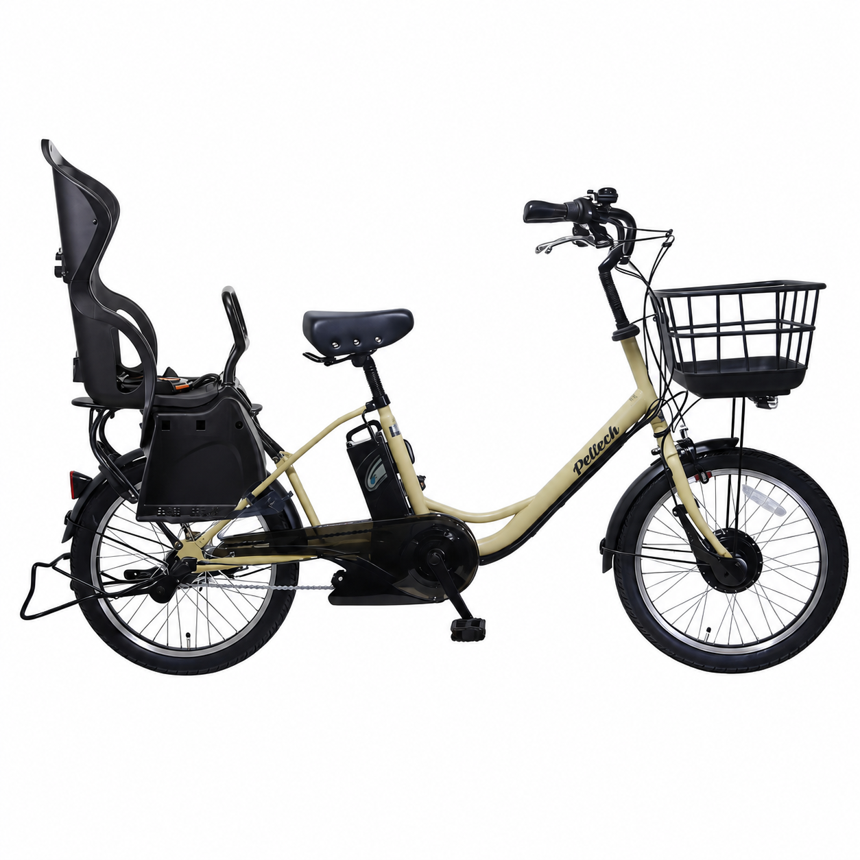 【100％完成車納品】 後チャイルドシート標準装備　20インチ 内装3段変速 電動アシスト自転車 (TDN-207LPC）＊＊販売証明書付き