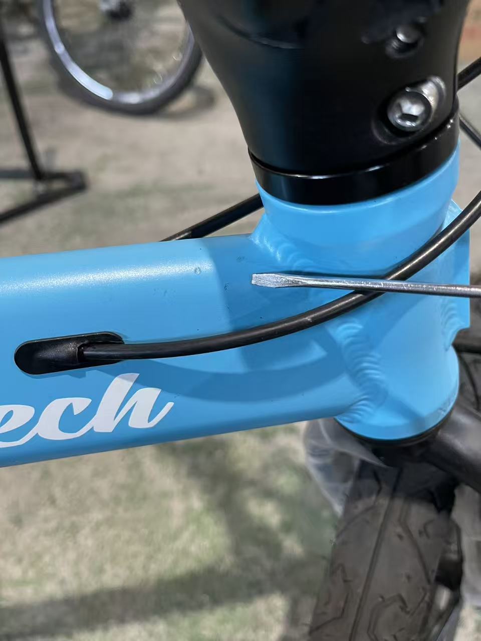 【アウトレット07】非電動折りたたみ自転車 FP-207S ブルーxブラック